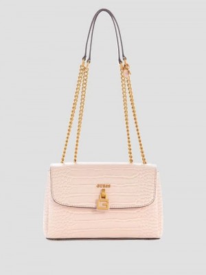 Guess Montreal Faux-Crocodile Convertible Crossbody Roz | GUESS-SN28804