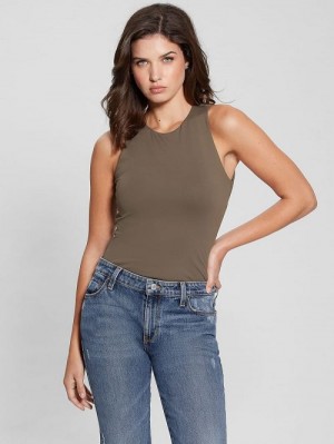 Guess Mora Cutout Tank Top Maro | GUESS-SN27073
