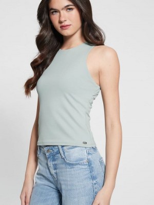 Guess Mora Cutout Tank Top Verzi | GUESS-SN27592