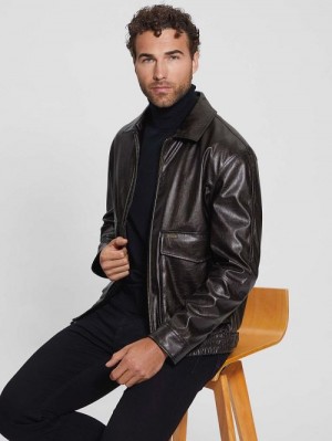 Guess Multipocketed Aviator Flight Jacket Maro | GUESS-SN30877