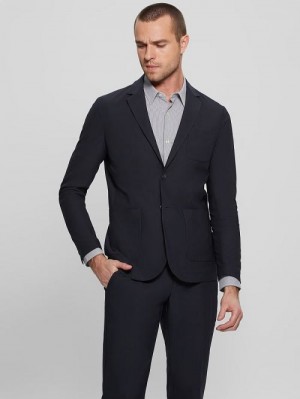 Guess Myron Tech-Stretch Blazer Albastri | GUESS-SN30732