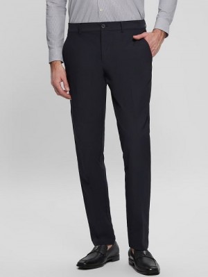 Guess Myron Tech-Stretch Dressy Pants Albastri | GUESS-SN31422