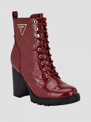 Guess Neady Patent Booties Rosii | GUESS-SN29930