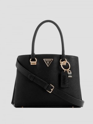 Guess Noelle Girlfriend Satchel Negrii | GUESS-SN28700