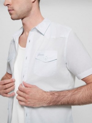 Guess Nottingham Shirt Albastri | GUESS-SN31146
