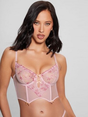 Guess Oriana Lace Bustier Roz | GUESS-SN28595