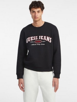 Guess Original Design Sweatshirt Negrii | GUESS-SN31490