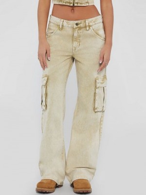 Guess Originals Aged Cargo Pants Bej | GUESS-SN26527