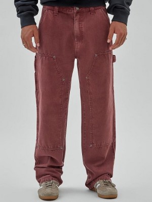 Guess Originals Canvas Carpenter Pant Rosii | GUESS-SN31409