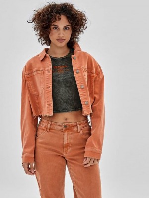 Guess Originals Denim Jacket Portocalii | GUESS-SN27910