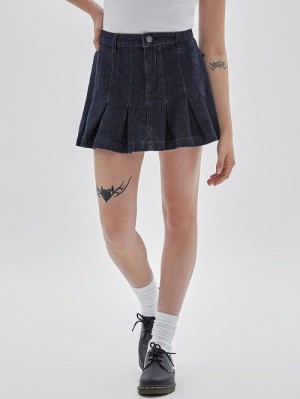 Guess Originals Denim Tennis Skirt Albastri | GUESS-SN28134