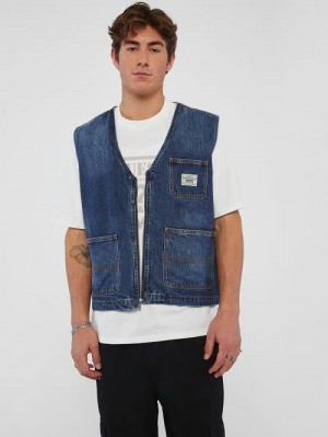 Guess Originals Denim Vest Albastri | GUESS-SN30841