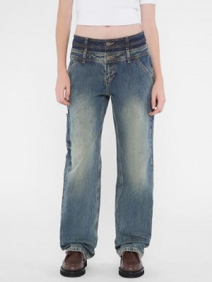 Guess Originals Double Waistband Carpenter Jeans Albastri | GUESS-SN26550