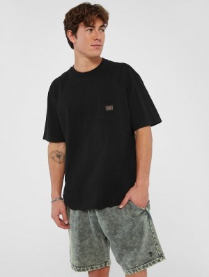 Guess Originals Eco Label Tee Negrii | GUESS-SN30480