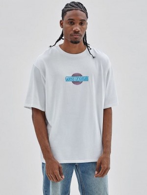 Guess Originals Eco Sunset Logo Tee Albi | GUESS-SN30483