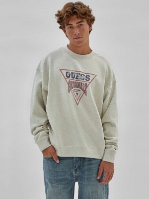 Guess Originals Eco Vintage Heather Dev Sweatshirt Gri | GUESS-SN30892