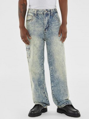 Guess Originals Faded Denim Carpenter Jeans Albastri | GUESS-SN30344