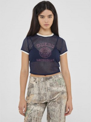 Guess Originals Jersey Top Albastri | GUESS-SN27187