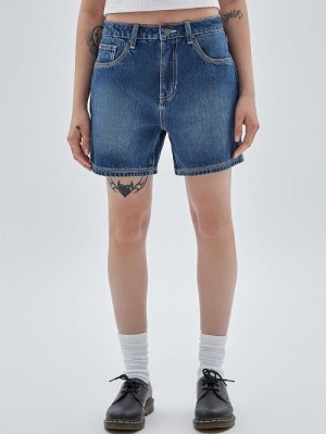 Guess Originals Kit Boyfriend Shorts Albastri | GUESS-SN26545