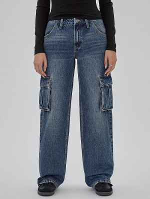 Guess Originals Kit Cargo Jeans Albastri | GUESS-SN28214