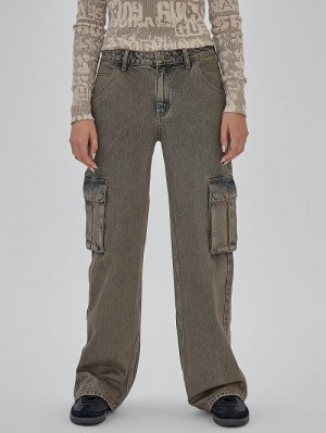 Guess Originals Kit Cargo Jeans Maro | GUESS-SN26583