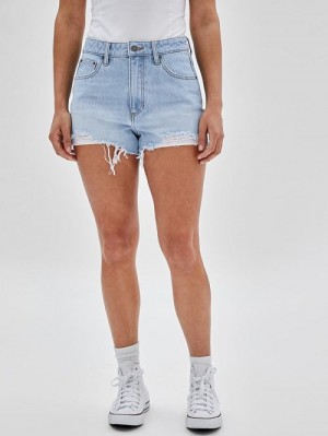 Guess Originals Kit Destroyed Denim Shorts Albastri | GUESS-SN26487