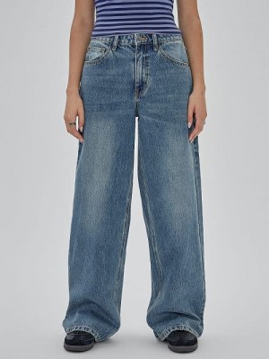 Guess Originals Kit Flare Jeans Albastri | GUESS-SN26570