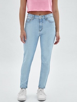 Guess Originals Kit Super High-Rise Skinny Jeans Albastri | GUESS-SN28206