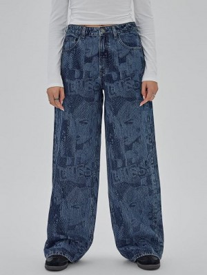 Guess Originals Laser Flare Jeans Albastri | GUESS-SN26591
