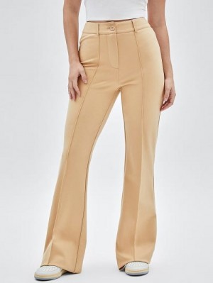 Guess Originals Pintuck Flared Pants Bej | GUESS-SN28213