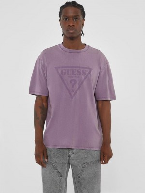 Guess Originals Triangle Tee Violet | GUESS-SN30479