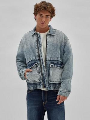 Guess Originals Vintage Denim Jacket Albastri | GUESS-SN30723