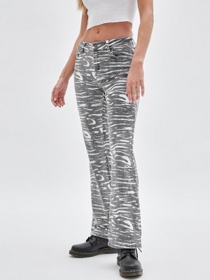 Guess Originals Zebra Bootcut Jeans Negrii | GUESS-SN26538