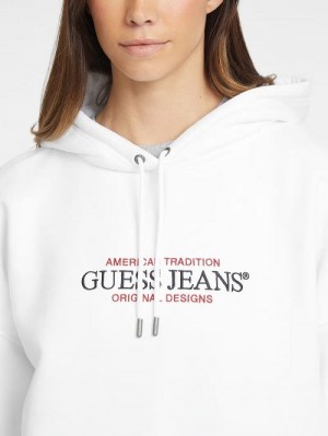 Guess Oversized American Tradition Hoodie Albi | GUESS-SN27887