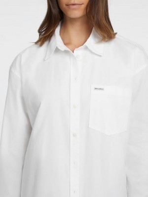 Guess Oversized Long-Sleeve Pocket Shirt Albi | GUESS-SN27541
