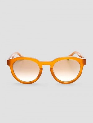 Guess Oversized Round Plastic Sunglasses Portocalii | GUESS-SN31810