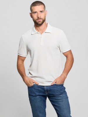 Guess Parker Velour Polo Albi | GUESS-SN31087