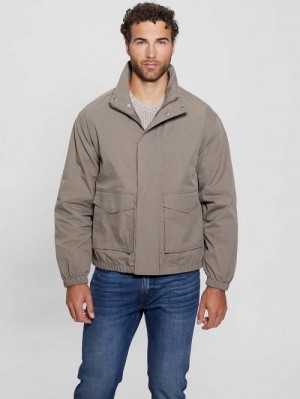 Guess Paul Essential Twill Utility Jacket Maro | GUESS-SN30879