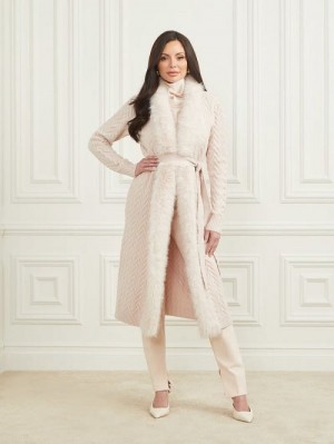 Guess Paula Wrap Cardigan Coat Roz | GUESS-SN27923