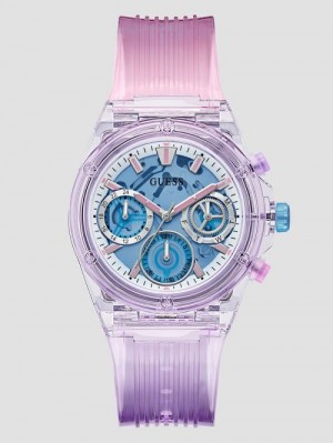 Guess Pink and Purple Multifunction Watch Roz | GUESS-SN30039