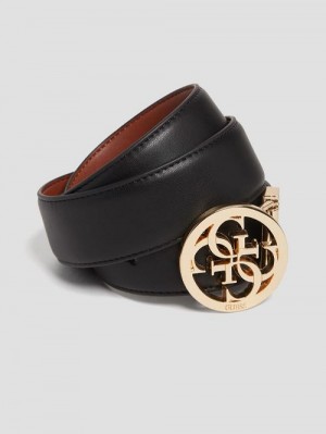 Guess Priscilla Reversible Quattro G Belt Negrii | GUESS-SN30238