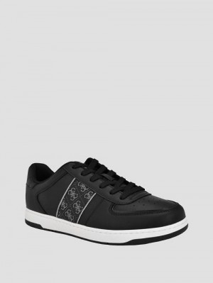 Guess Quattro G Low-Top Sneakers Negrii | GUESS-SN31894