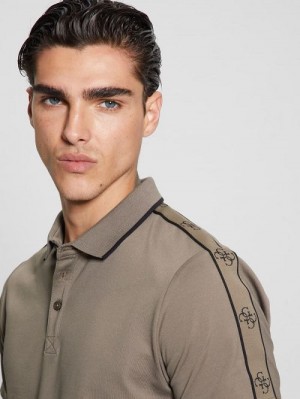 Guess Quattro G Tape Polo Maro | GUESS-SN31309