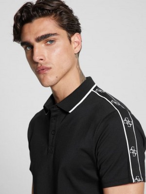 Guess Quattro G Tape Polo Negrii | GUESS-SN31329