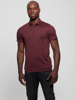 Guess Quattro G Tape Polo Rosii | GUESS-SN31181
