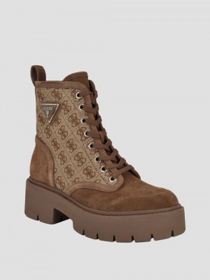 Guess Quattro G Utility Boots Maro | GUESS-SN29956
