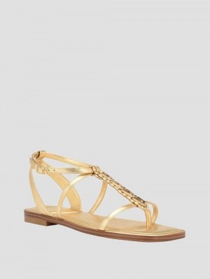 Guess Raima G-Link Chain Sandals Aurii | GUESS-SN29663