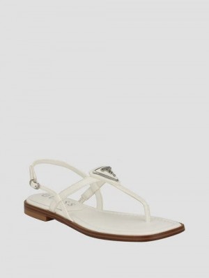 Guess Rainey T-Strap Sandals Albi | GUESS-SN29650