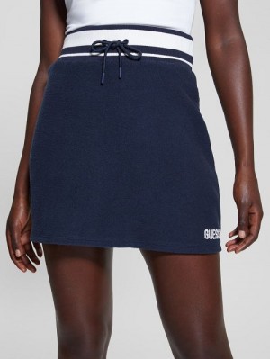 Guess Raquelle Logo Skirts Albastri | GUESS-SN28156