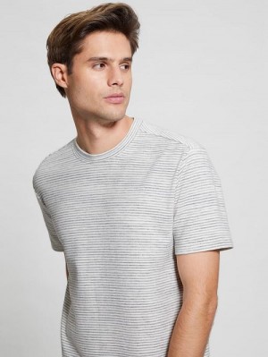 Guess Rayburn Stripe Tee Gri | GUESS-SN30531